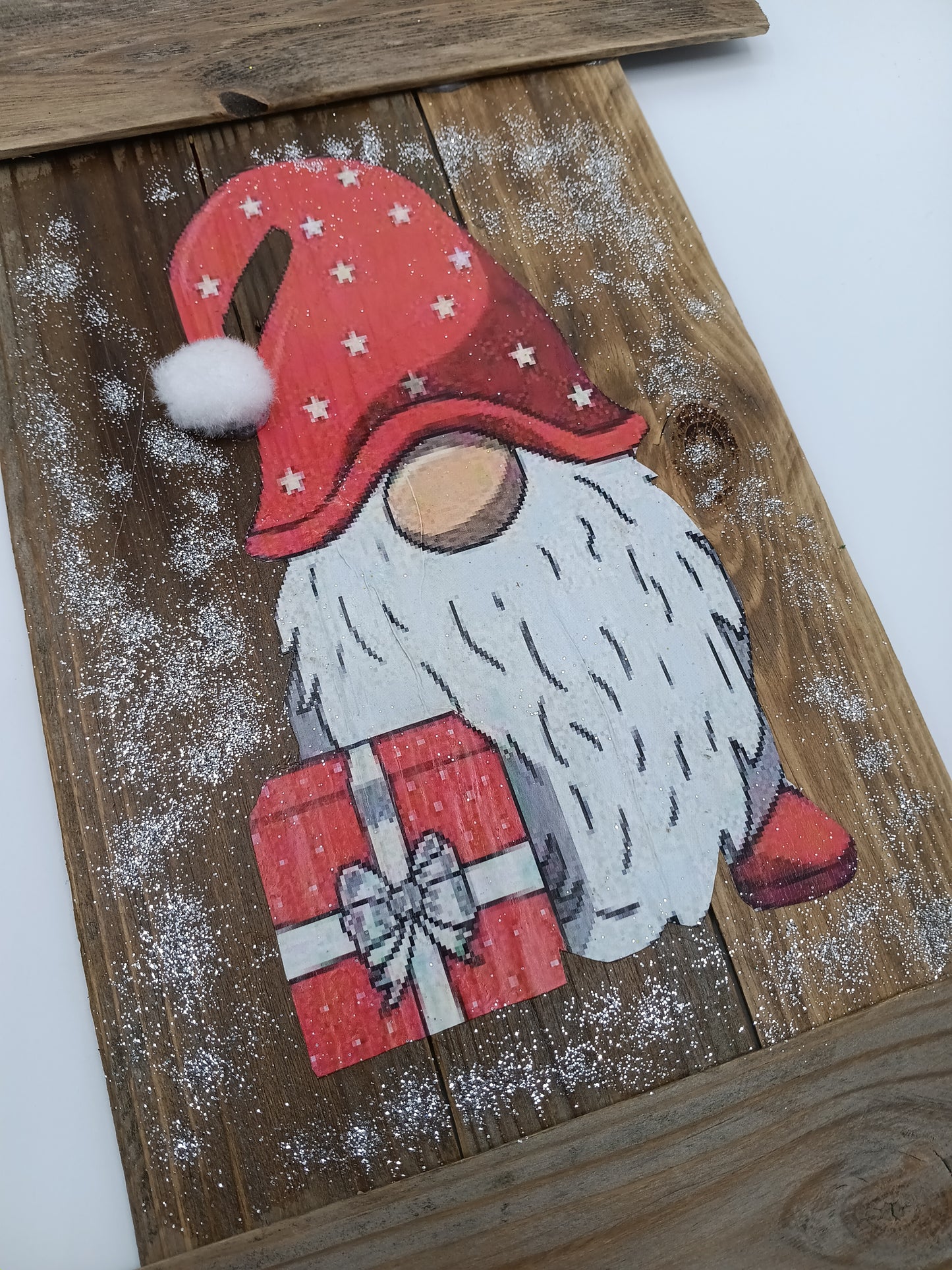 CADRE DECORATION GNOME ROUGE